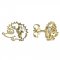 BeKid, Gold kids earrings -1201 - Switching on: Puzeta, Metal: Yellow gold 585, Stone: White cubic zircon